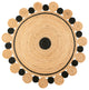 Aurora Two-Tone Jute Round Area Rug, 4' Round