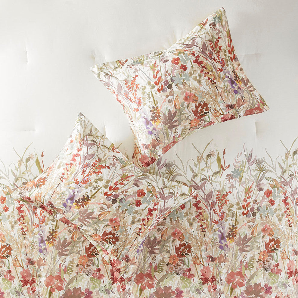 Madison Park Mariana 7 Piece Cotton Printed Comforter Set in Multi