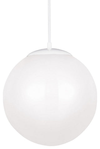 Leo - Hanging Globe LED Pendant, White