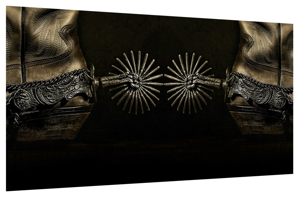 "Silver Spur Spiral" Frameless Floating Tempered Glass Panel Graphic Wall Art