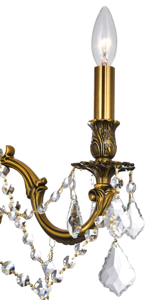 CWI Lighting 2039W18GB-4 Brass 4 Light Wall Sconce With French Gold Finish