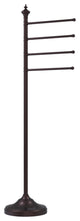 Floor Standing 4 Pivoting Swing Arm Towel Holder, Antique Bronze