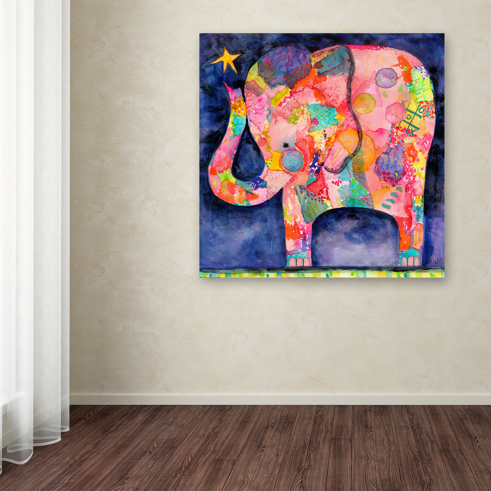 Wyanne 'All Within Reach Elephant' Canvas Art, 24"x24"