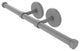 Prestige Skyline Double Roll Toilet Tissue Holder, Matte Gray