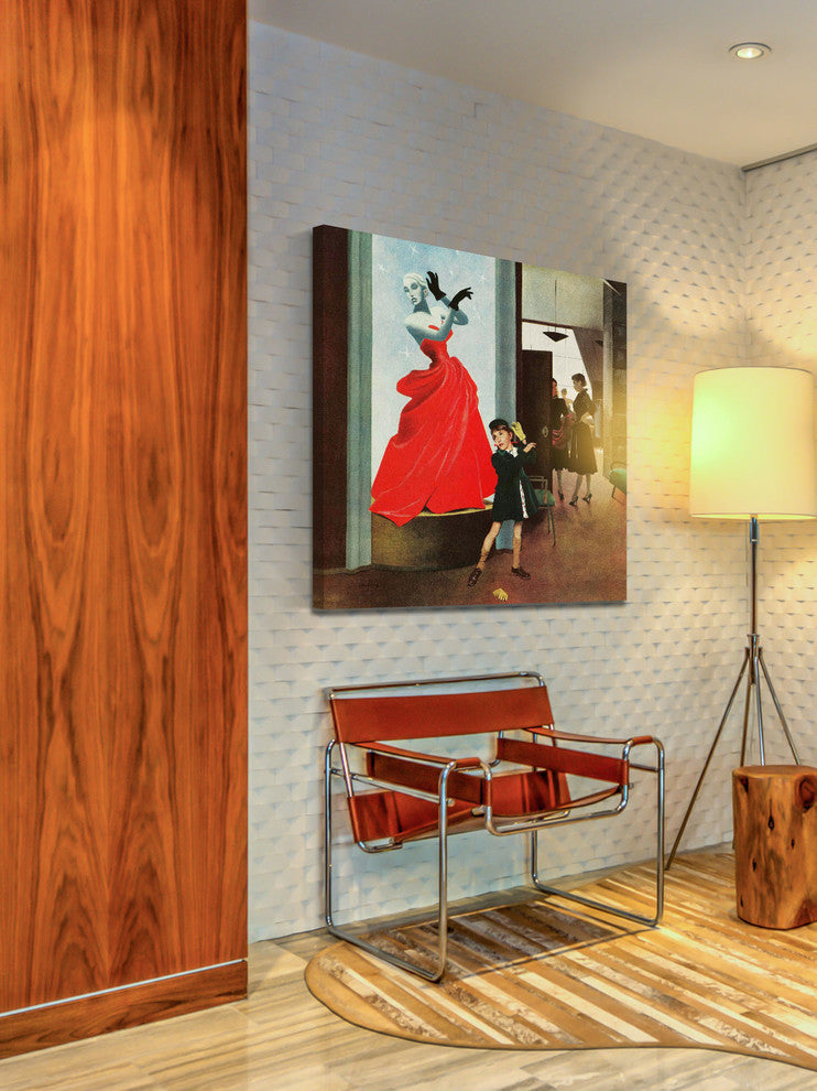 "Mannequin" Painting Print on Canvas by George Hughes