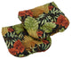 19" U-Shaped Outdoor Tufted Dining Chair Cushion, Set of 2, Tropique Raven