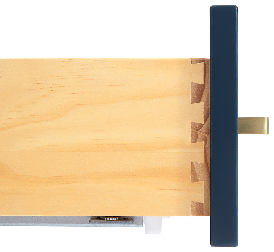 ARIEL Cambridge 73" Rectangle Sink Midnight Blue Vanity Carrara Top, No Mirror