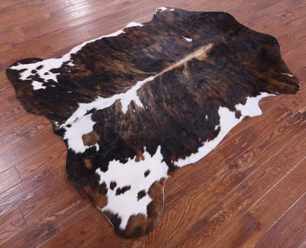 Organic Natural Hair-On Cowhide Area Rug 7' 4" X 5' 9" C1500