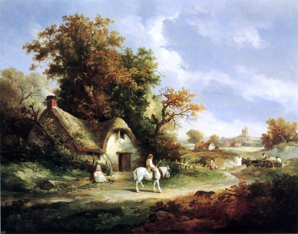Thomas Hand a Country Idyll Premium Canvas Print
