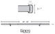 Linen Avenue End Cap Single Curtain Rod Set,48 to 86-Inch,Brushed Nickel