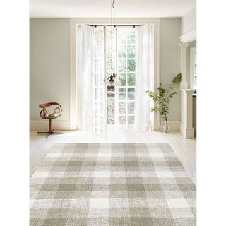 Jaipur Plaid Area Rug, Gray, 5'x8'