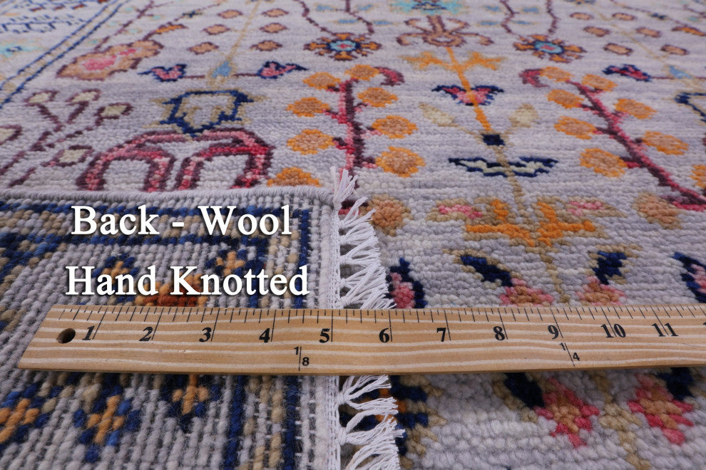 4' 1" X 6' 3" Hand Knotted Turkish Oushak Rug - Q15346