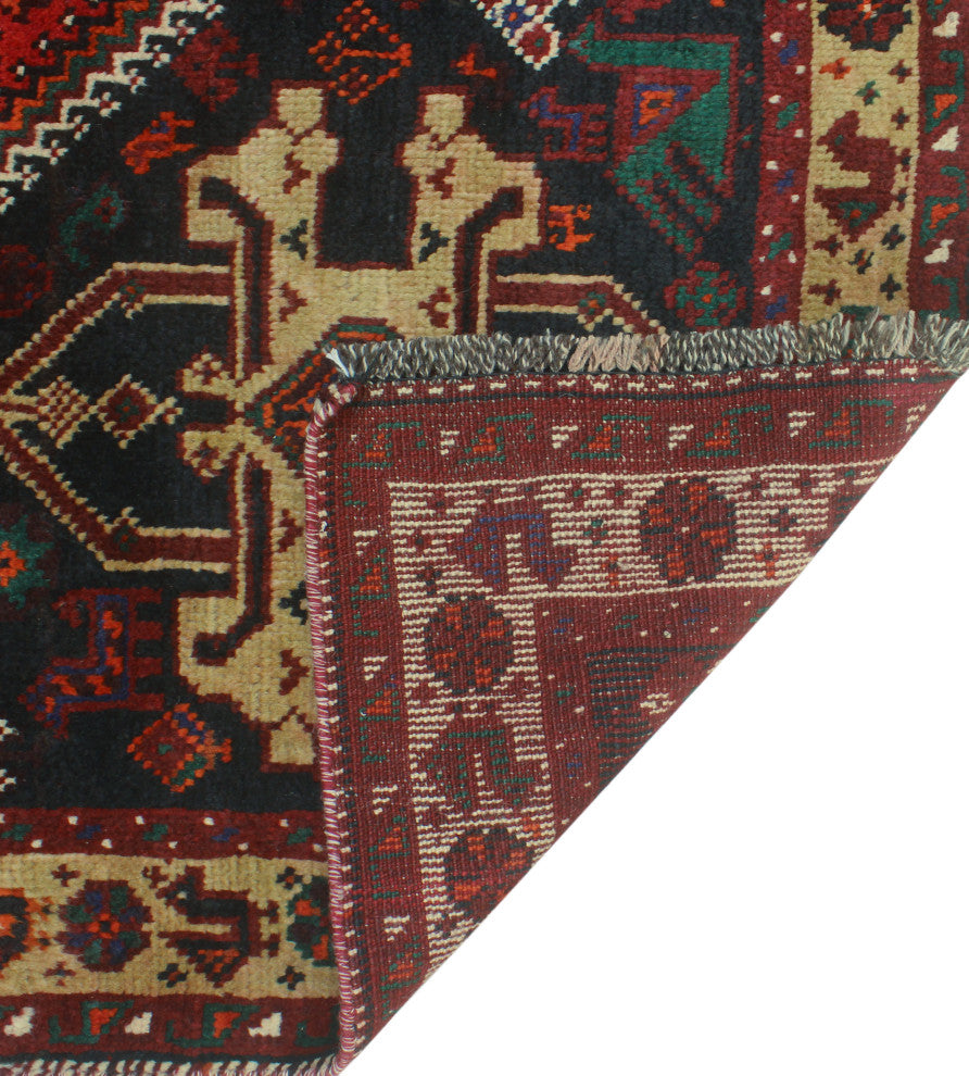 Fine Vintage Distressed Sherman Red Rug