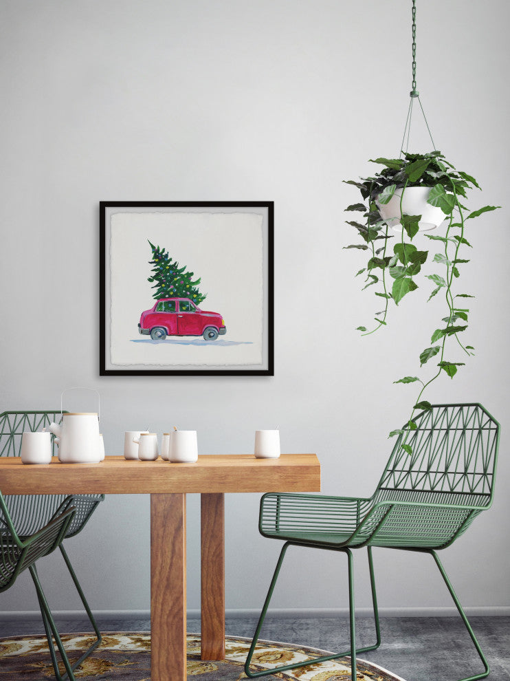 "Christmas Tree Passenger II" Framed Painting Print, 12x12