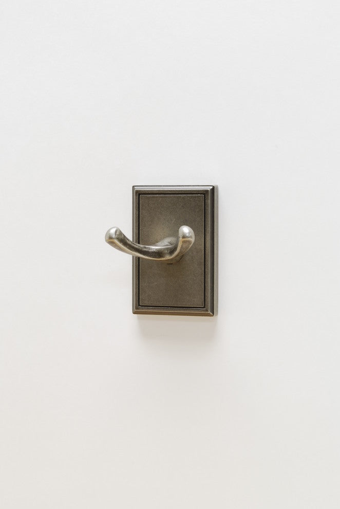 Hamilton Robe Hook, Aged Pewter