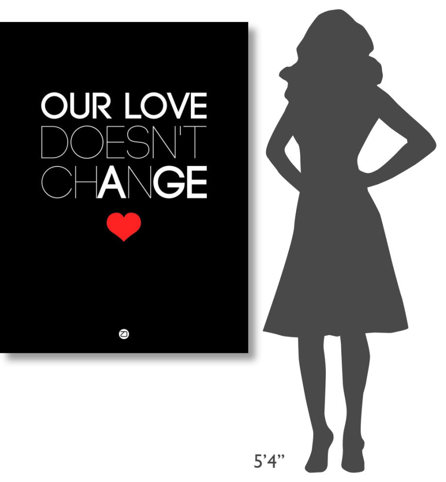 "Our Life Doesn't Change Poster 1" Fine Art Print