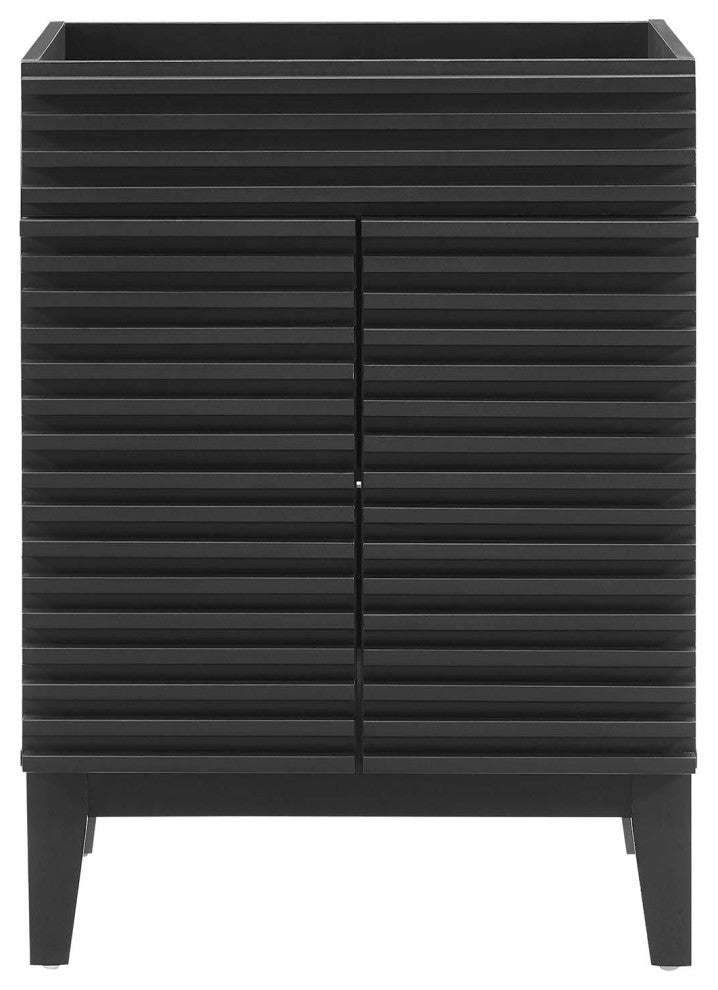 Render Bathroom Vanity Cabinet, Sink Basin Not Included, Black