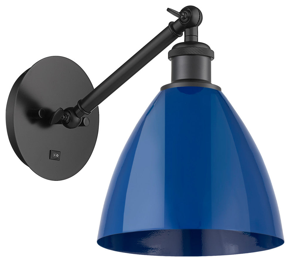 Innovations 317-1W-BK-MBD-75-BL 1-Light Sconce, Matte Black