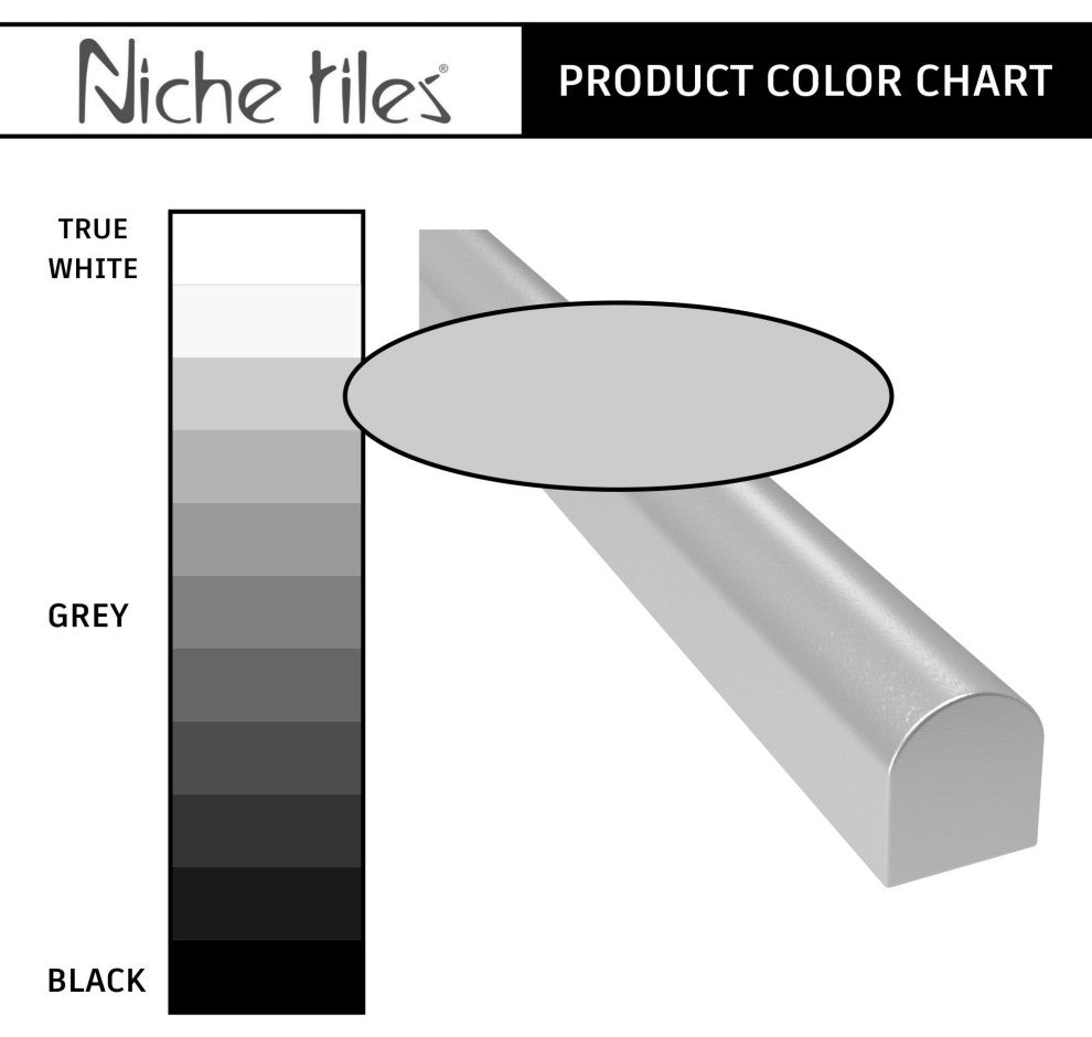 Universal Pewter Nickel 1/2" x 12" Metal Pencil Liner Wall Tile Trim ( Set of 5)