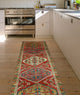 Fine Vintage Distressed Mateo Rust/Ivory Runner, 3'9x11'0