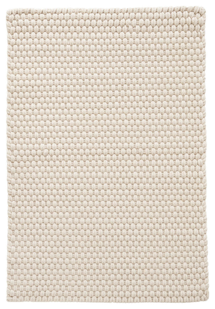Dash & Albert Rope Ivory Handwoven Indoor/Outdoor Rug, Ivory, Runner-2'6" x 8'