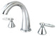 Kingston Brass Roman Tub Faucet, Polished Chrome