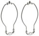 Aspen Creative 20005-22 7" Lamp Harp With Saddle, Satin Nickel, 2-Pack