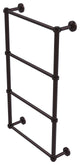 Waverly Place 4 Tier 30" Ladder Towel Bar with Groovy Detail, Antique Bronze
