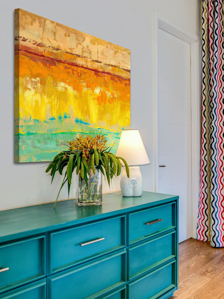 "Beyond Borders II" Painting Print on Wrapped Canvas by Julie Joy