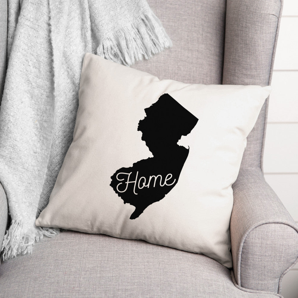 New Jersey Home 18x18 Spun Poly Pillow