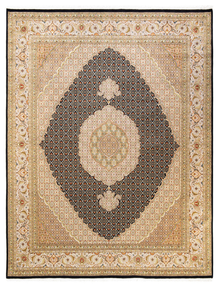 Mogul, One-of-a-Kind Hand-Knotted Area Rug Black, 8'2"x10'5"