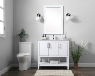 36" SIngle Bathroom Vanity, White