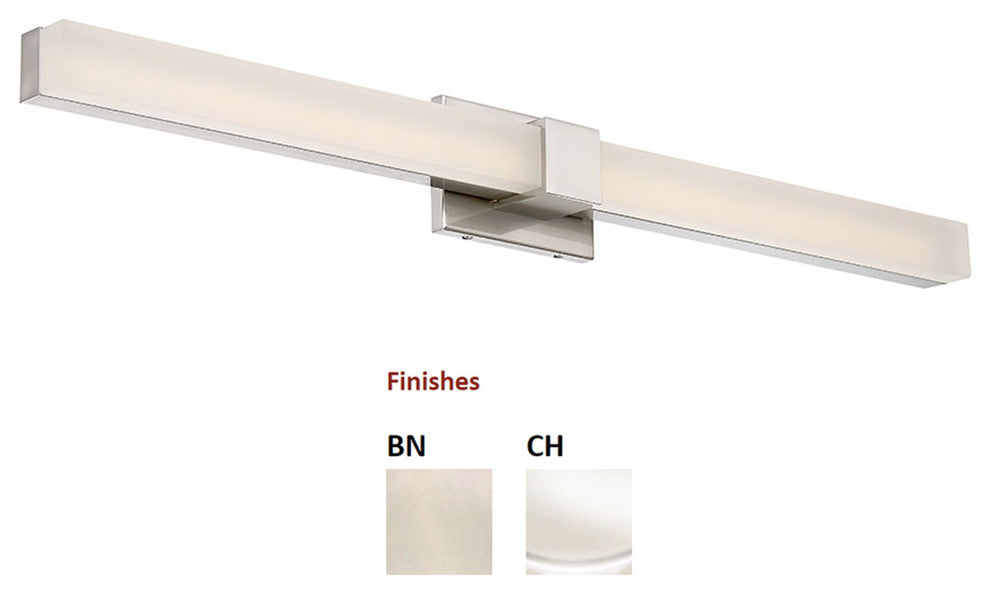 Esprit 38" LED Bathroom Vanity & Wall Light 3000K, Chrome