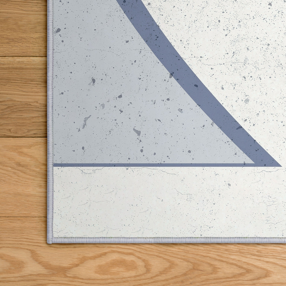 Aura Geometric Art Area Rug, 5'x7.5'