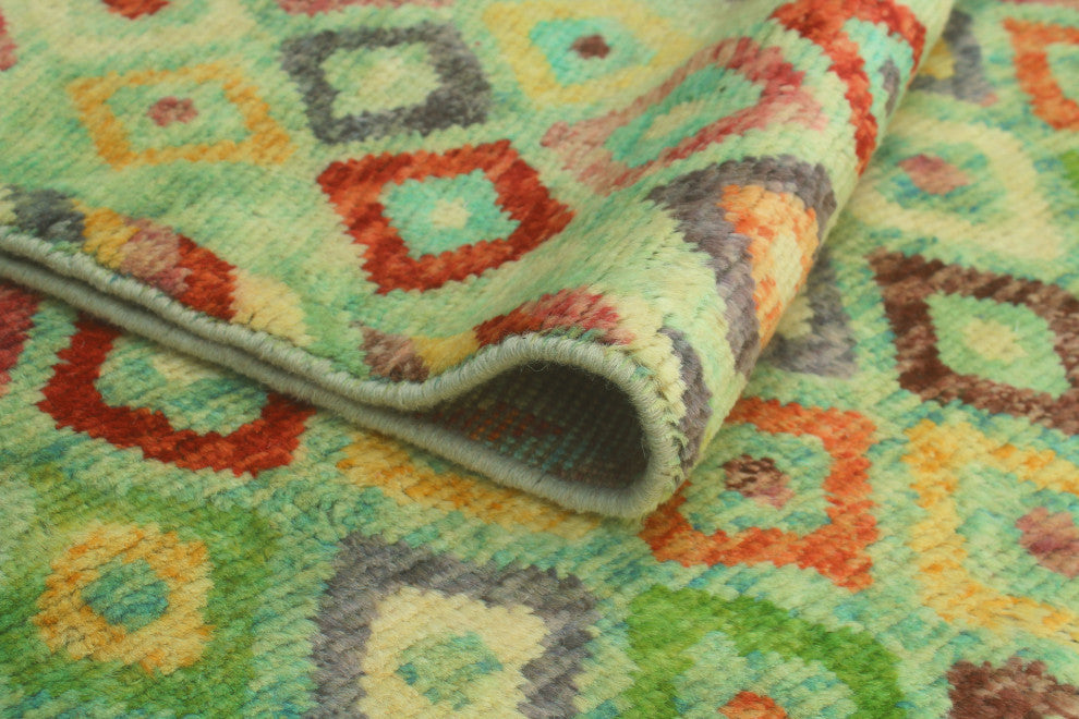 Balochi Aymme Red/Orange Rug, 6'5x9'8