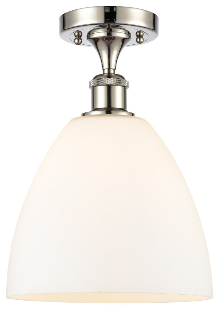Innovations 516-1C-PN-GBD-91-LED 1 Light Semi-Flush Mount, Polished Nickel