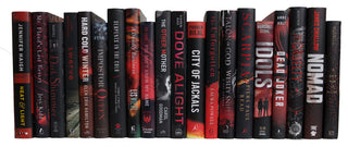 Decorative Books - Onyx Flame Dust Jacket - Black Books By The Foot