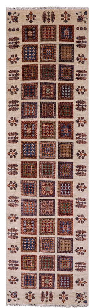 Runner Persian Garden Design Handmade Wool Rug 2' 10" X 10' 4" Q11239