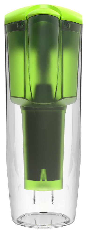Drinkpod Alkaline Water Filter Pitcher With 8-Stage Cartridge, Lime