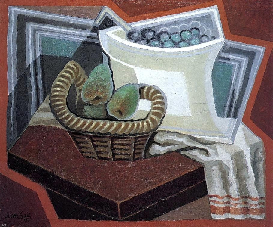 Juan Gris The Basket of Pears, 20"x25" Wall Decal