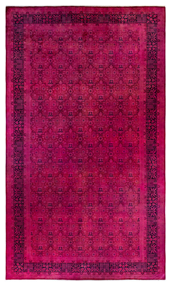 Fine Vibrance, One-of-a-Kind Handmade Area Rug Purple, 15'8"x9'2"