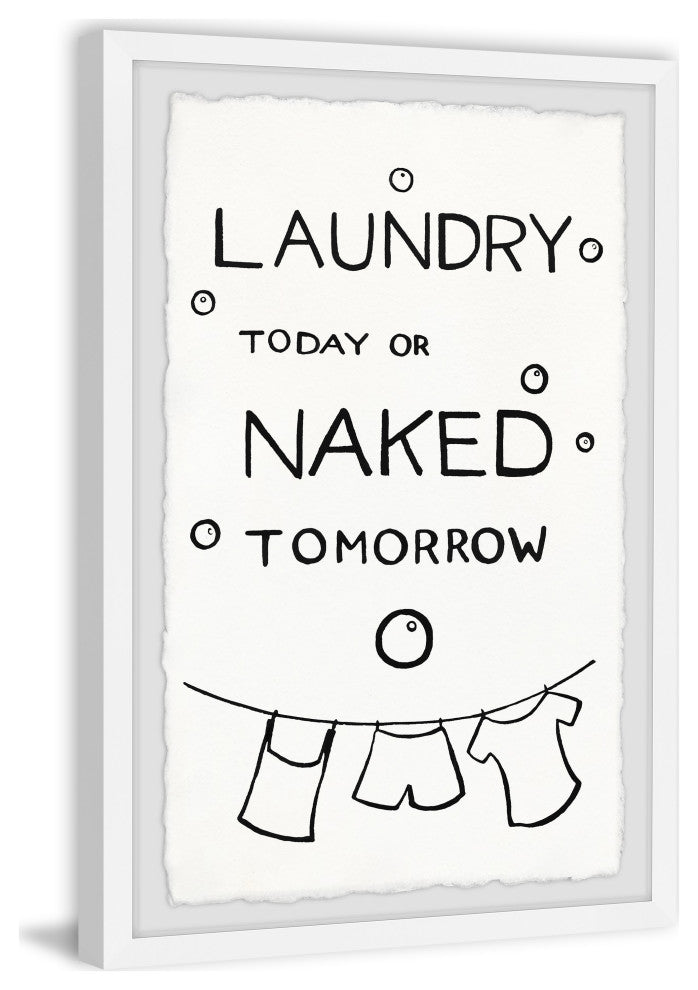 "Naked Tomorrow" Framed Painting Print, 24x36
