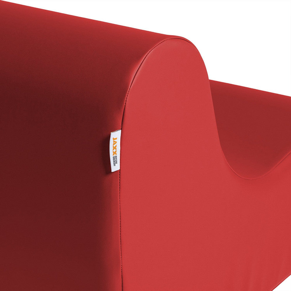 Midtown Large Foam Chair, Commercial Soft Seating, Premium Vinyl, Red