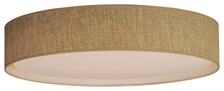 Maxim 10227 Prime 25"W LED Flush Mount Drum Ceiling Fixture - Grass Cloth
