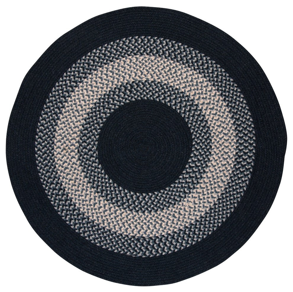 Colonial Mills North Ridge NG59 Navy Traditional Area Rug, 4' Round