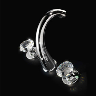 Rock Luxury Crystal Faucet, Polished Chrome