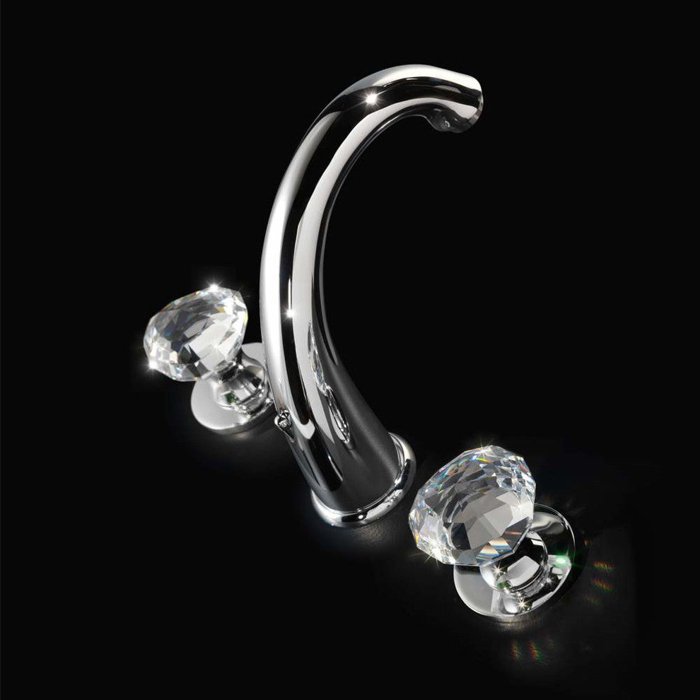 Rock Luxury Crystal Faucet, Polished Chrome