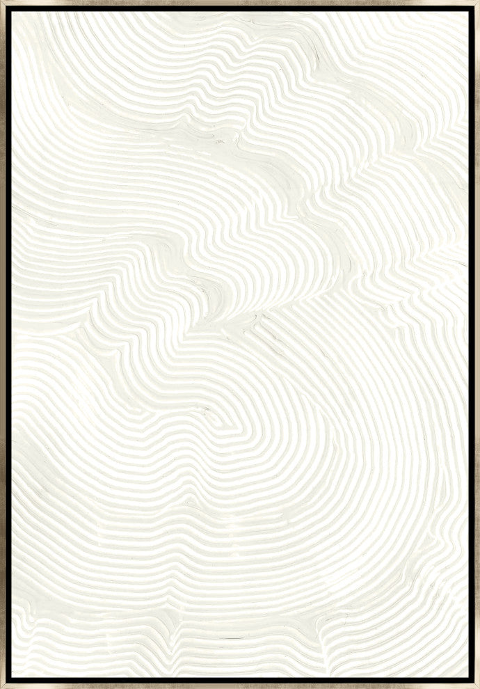 24x35 Your Trace II, Framed Artwork, Silver
