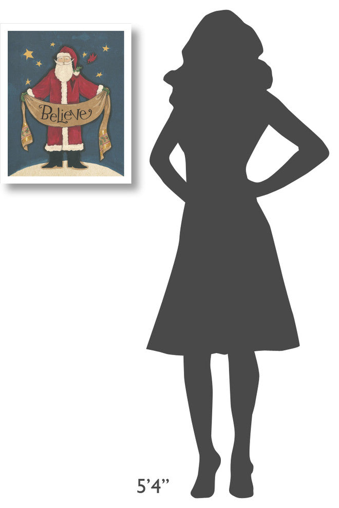 "Vintage St.Nick IV" Digital Paper Print by Anne Tavoletti, 18"x22"
