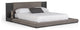 Nova Domus Jagger Modern Gray Bed, Gray Wash/Charcoal, Eastern King